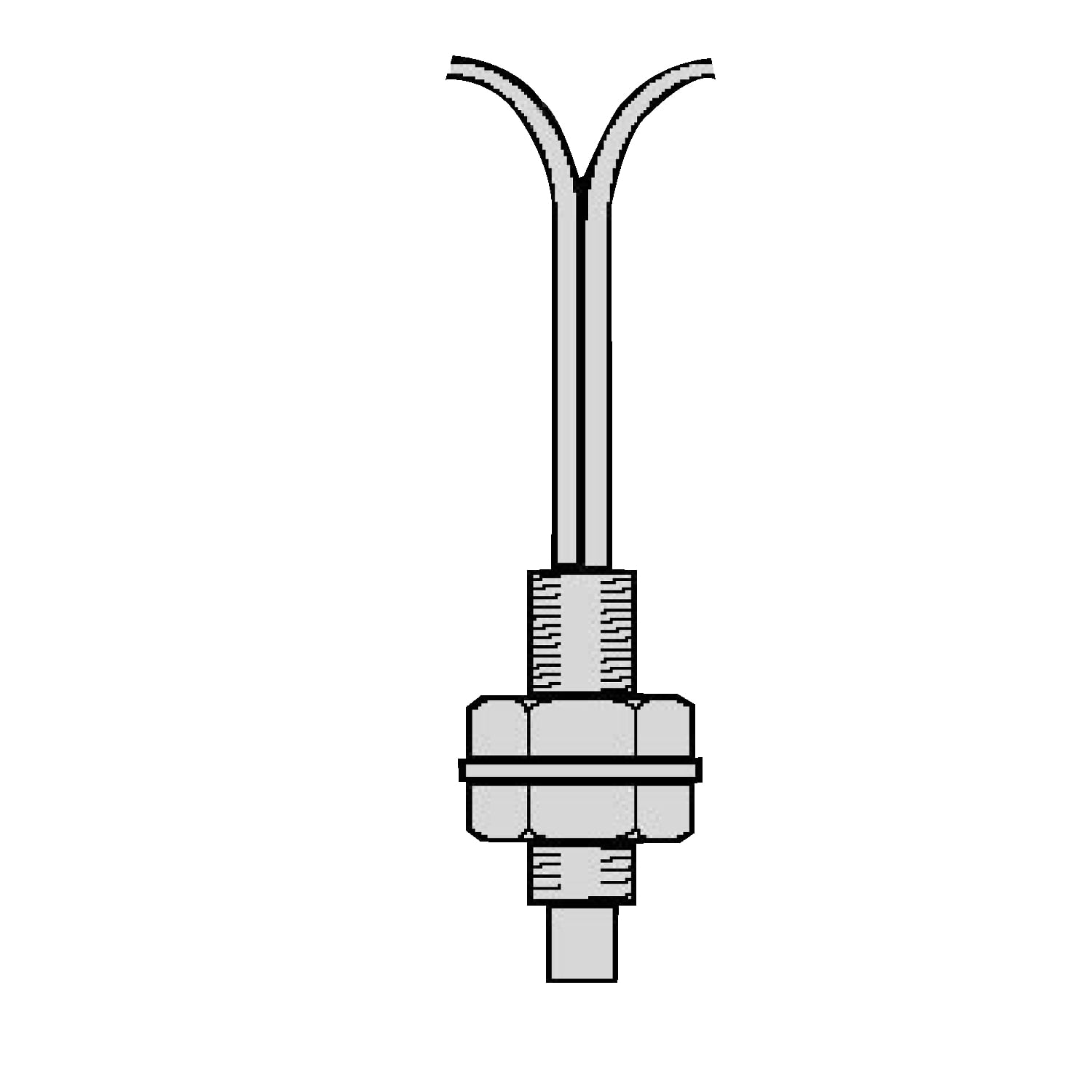 Photoelectric sensors XU, plastic fibre optic for sensor, diffuse, general use, standard, 2 m, Sn70mm