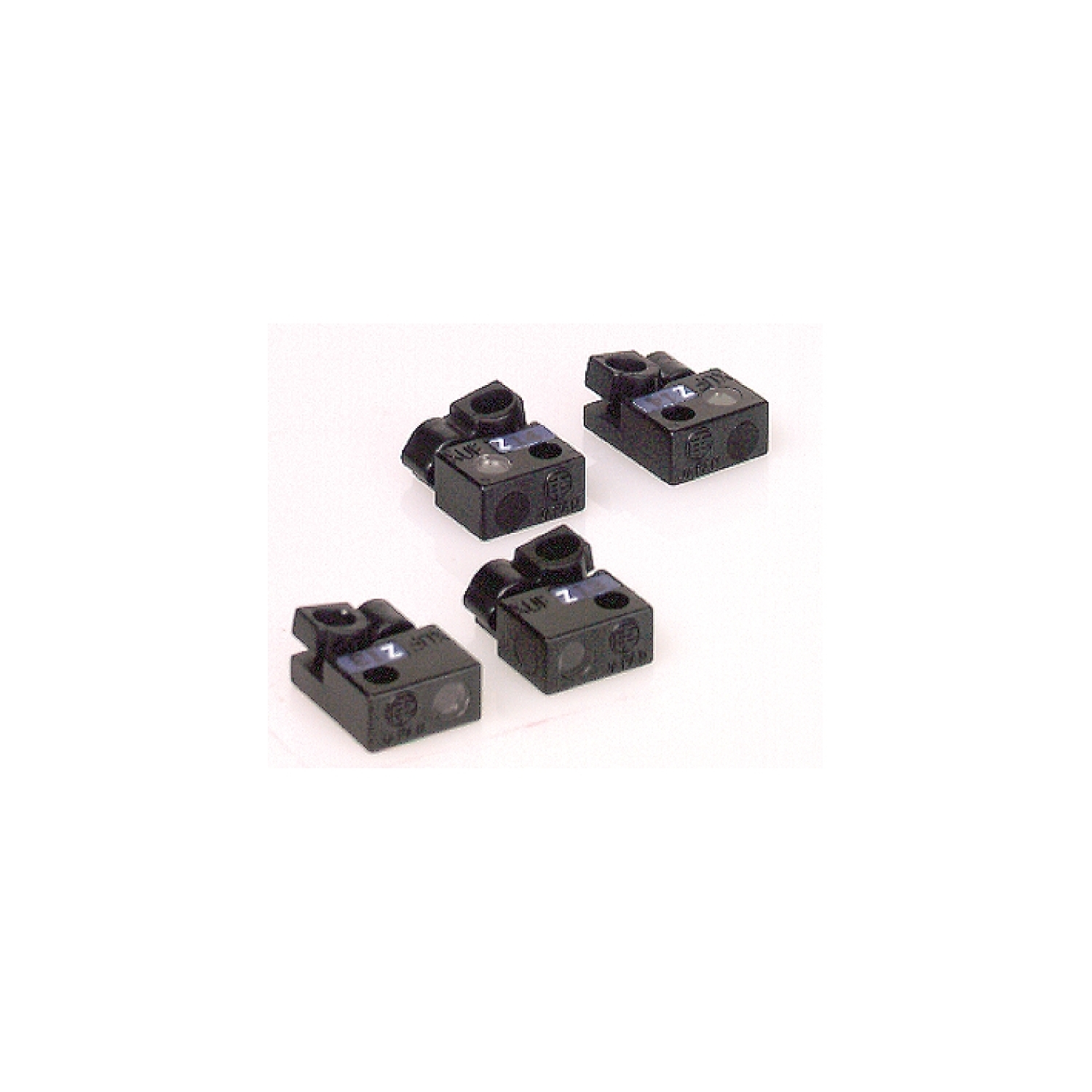 Photoelectric sensors XU, accessory for plastic optic fibre, fixing clamp with lens, frontal