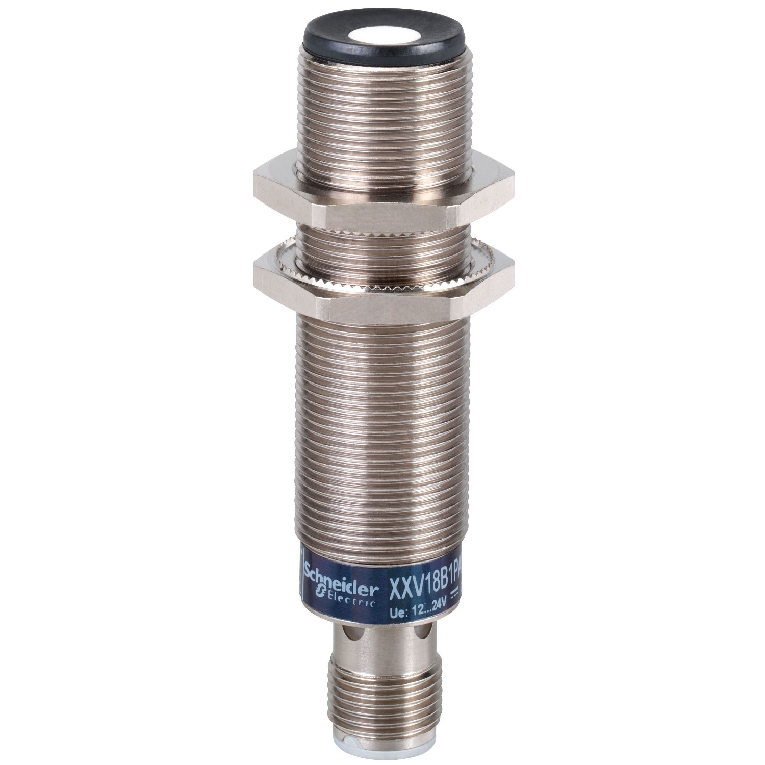 Ultrasonic sensors XX, ultrasonic sensor, M18 metal, Sn 50 mm, PNP NO, M12