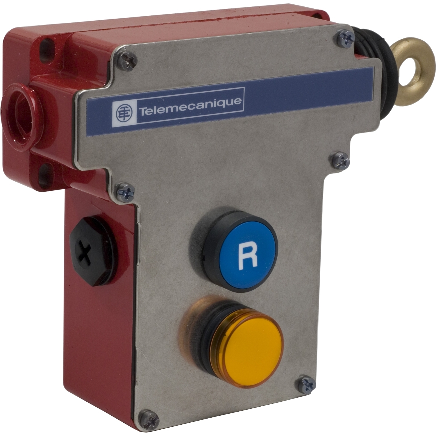 Latching emergency stop rope pull switch, Telemecanique rope pull switches XY2C, trip wire cable 300 VAC 10 A XY2CE