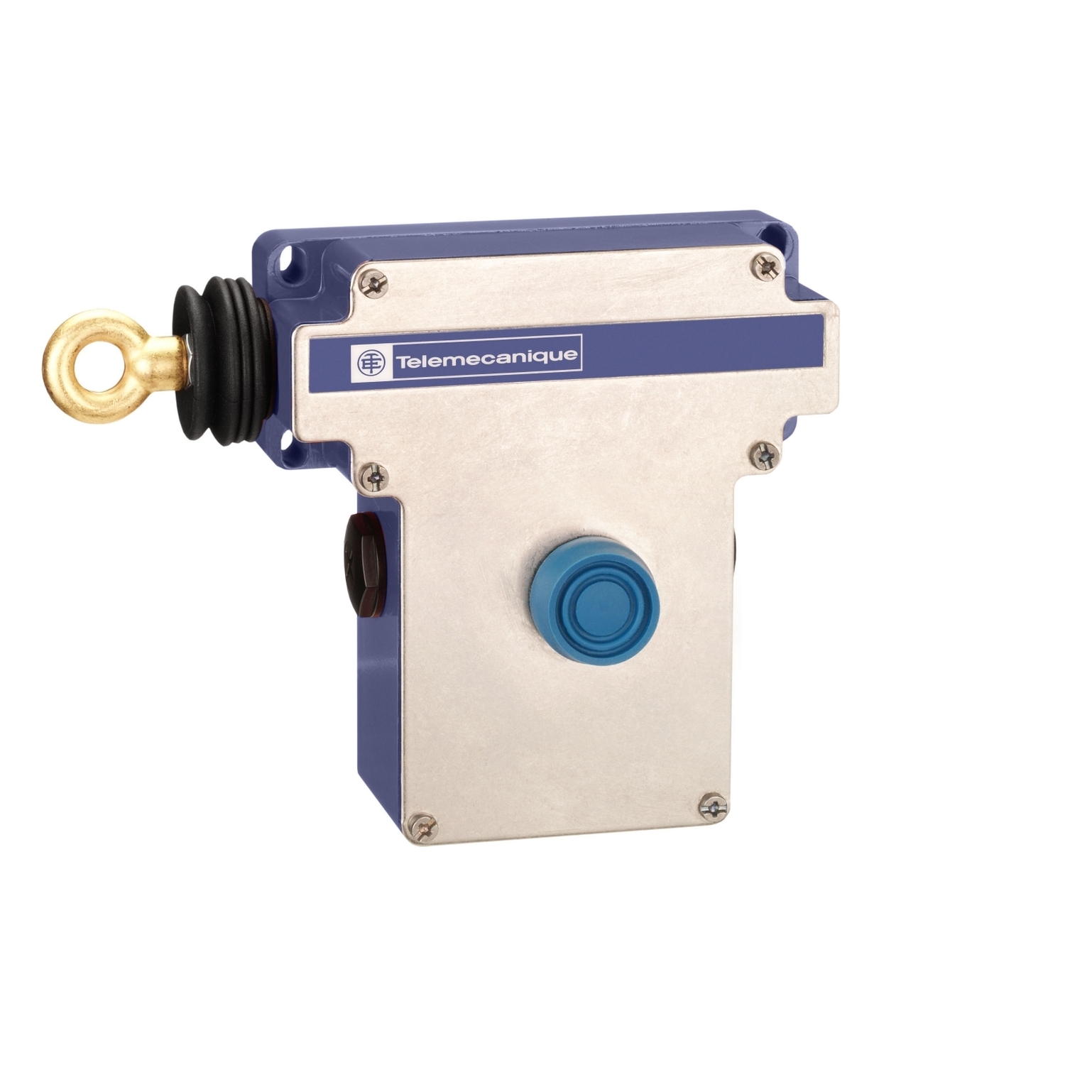 Latching emergency stop rope pull switch, Telemecanique rope pull switches XY2C, cable XY2CE, 300 V AC, 10 A