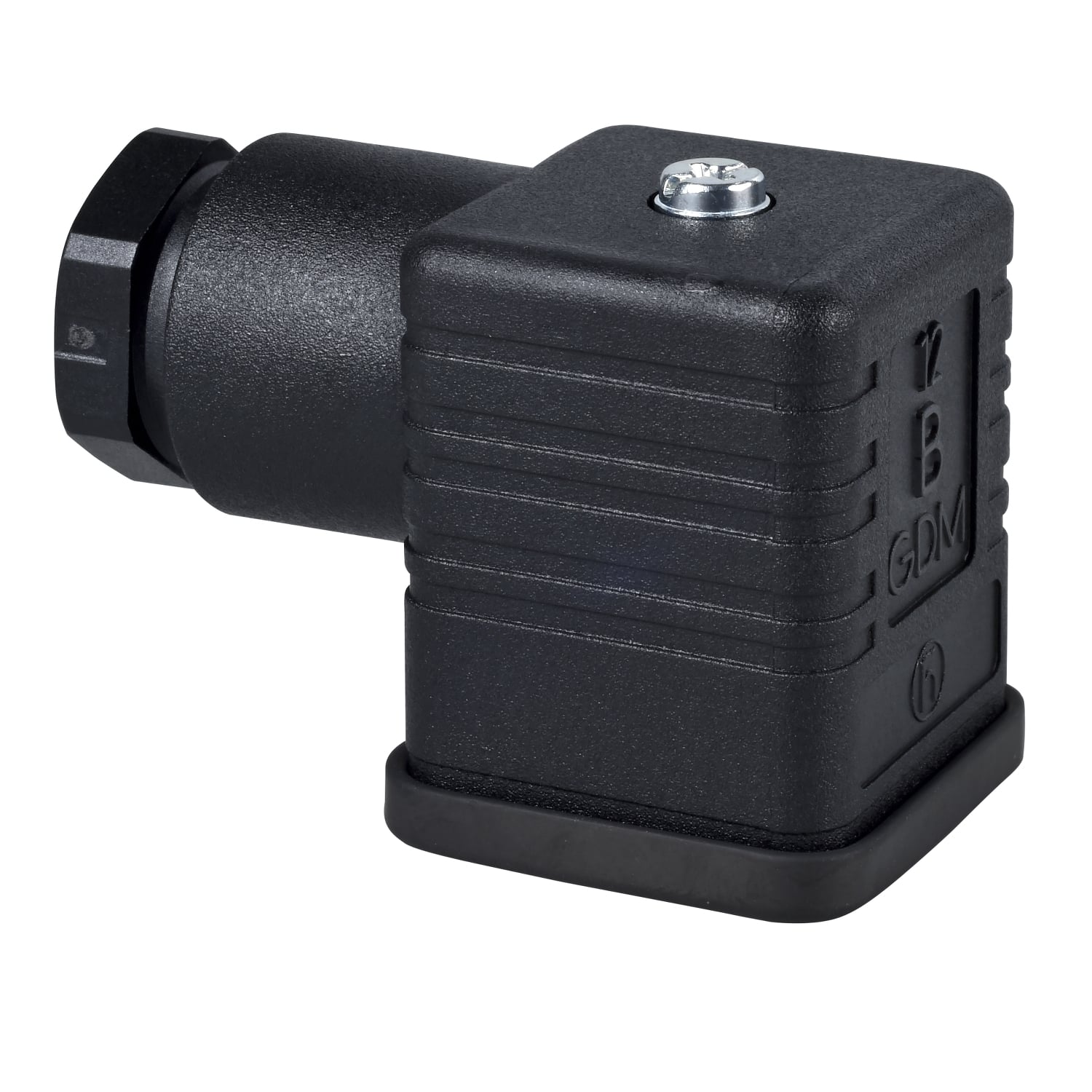 Female, DIN 43650 A, 4 pin, elbowed connector, cable gland Pg 11