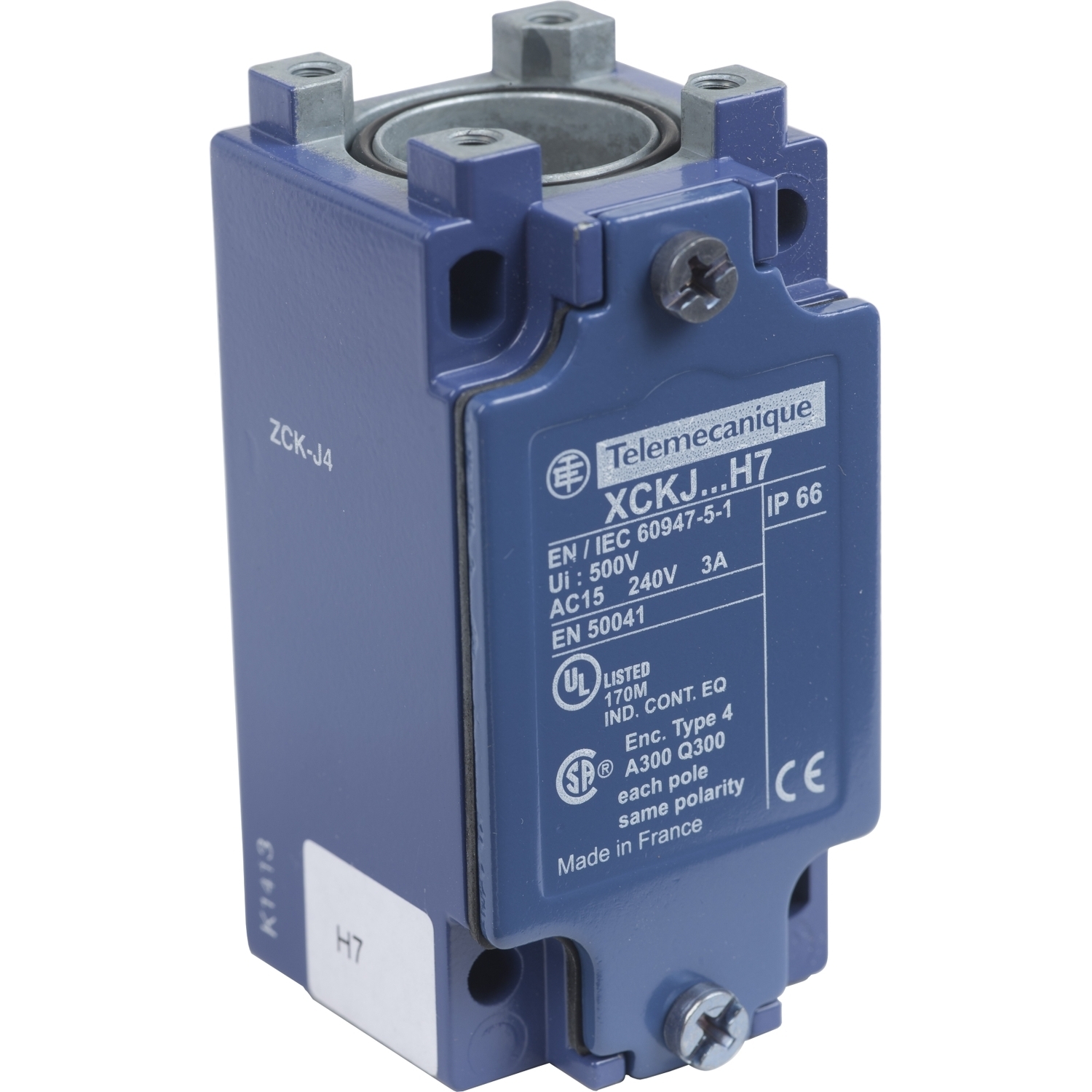 Limit switch body, Limit switches XC Standard, ZCKJ, fixed, w/o display, 2C/O, snap action, 1/2"NPT