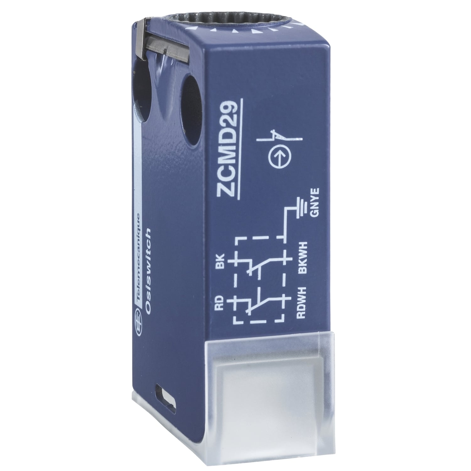 Limit switch body, Limit switches XC Standard, ZCMD, 1C/O, silver, snap action, connection, M12