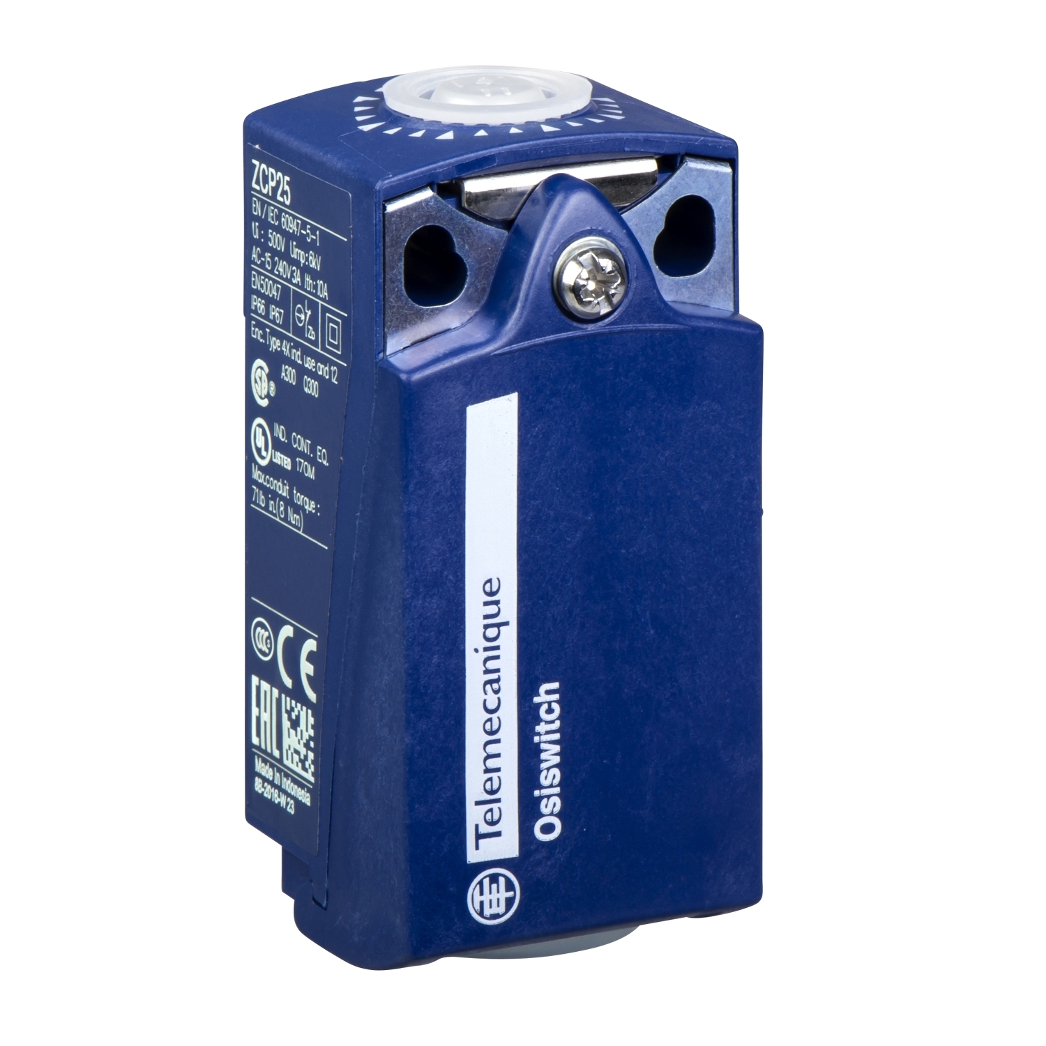 Limit switch body, Limit switches XC Standard, ZCP, compact, 1NC+1 NO, slow break