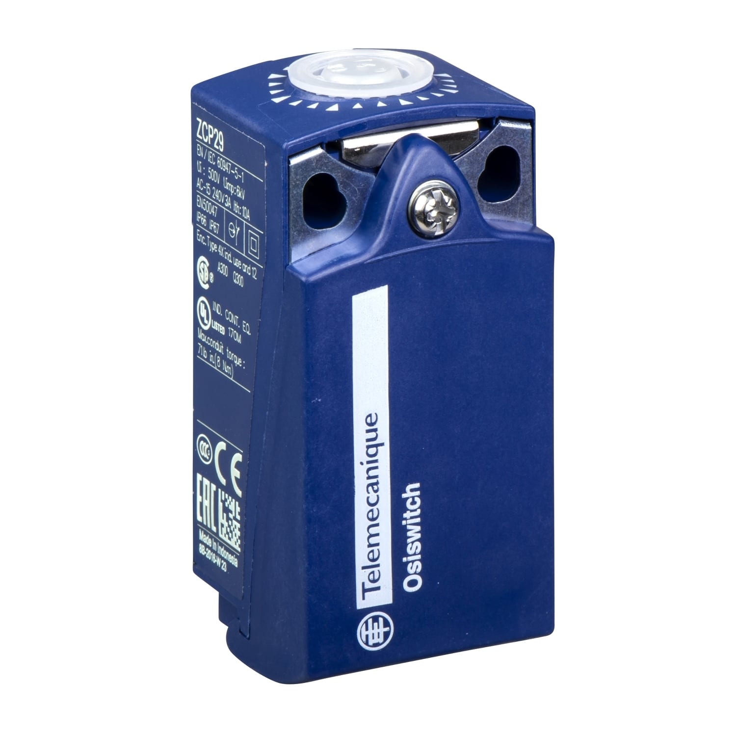 Limit switch body, Limit switches XC Standard, ZCP, compact, 2NC, snap action