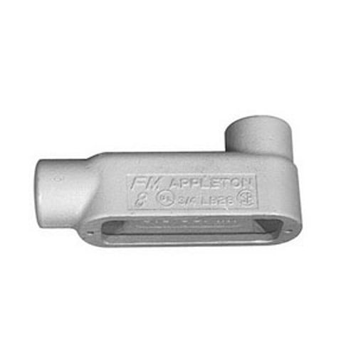 Type LB Conduit Body, 1 inch, Gray Iron, Triple-Coat (Zinc Electroplate/Chromate/Epoxy Powder Coat)