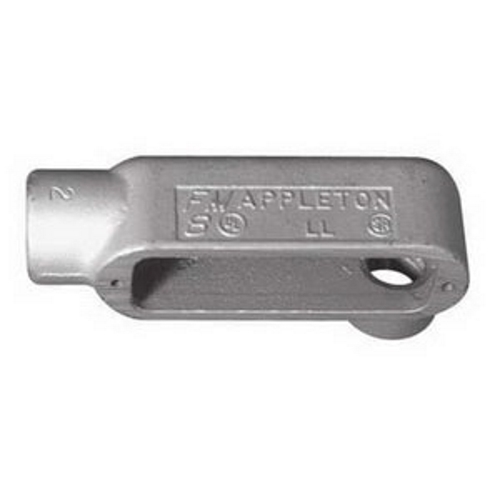 Conduit Outlet Body, Type LL, 1-1/2 in Hub, 2 Hubs, 42.5 cu-in Capacity, Form 8 Form, NEMA FB-1 Enclosure, Tapered FNPT Connection, Surface Mounting, Grayloy Iron, Triple Coated Finish, Gray, 9.13 in L x 4.03 in W x 4.03 in H Dimensions