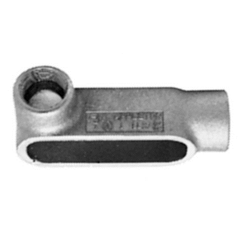 Conduit Outlet Body, Type LL, 2 in Hub, 2 Hubs, 50 cu-in Capacity, Form 7 Form, NEMA FB-1 Enclosure, Tapered FNPT Connection, Surface Mounting, Grayloy Iron, Triple Coated Finish, Gray, 8.13 in L x 4.06 in W x 4.25 in H Dimensions