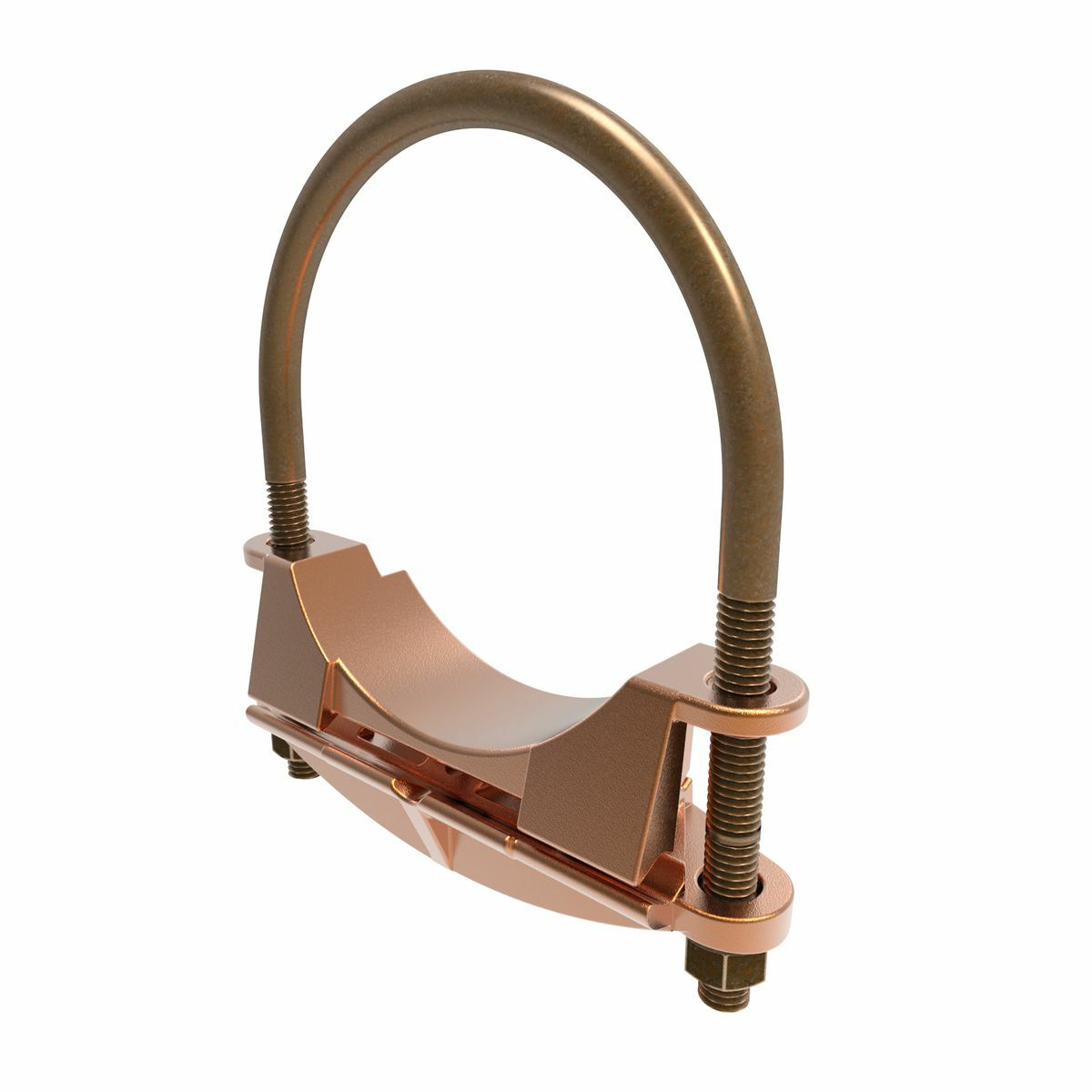 Mechanical Grounding Connector, Cable to Rod or Pipe, 4 AWG (Sol.) - 2/0 AWG (Str.), 3-1/2" to 4" Rod, 3-1/2" Pipe, Bright Dipped.
