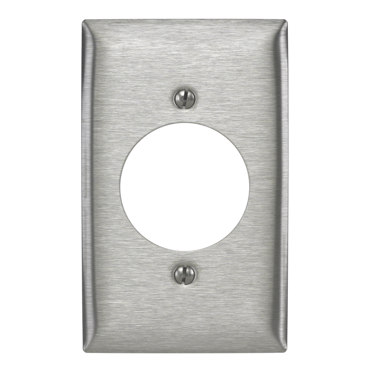 Twist-Lock Devices, Receptacle Wallplates, Stainless steel 302/304, .035 in. (0.9), horizontal brushed finish