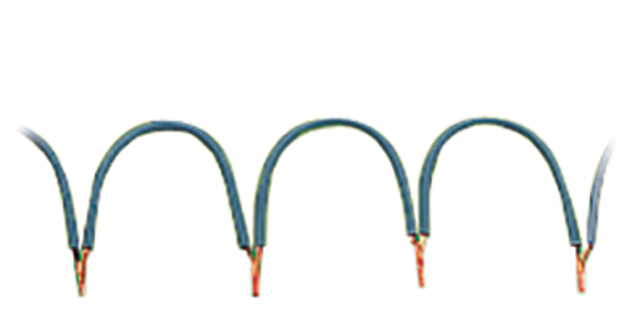 Wire commoning chain; 0.5 mm; insulated; gray