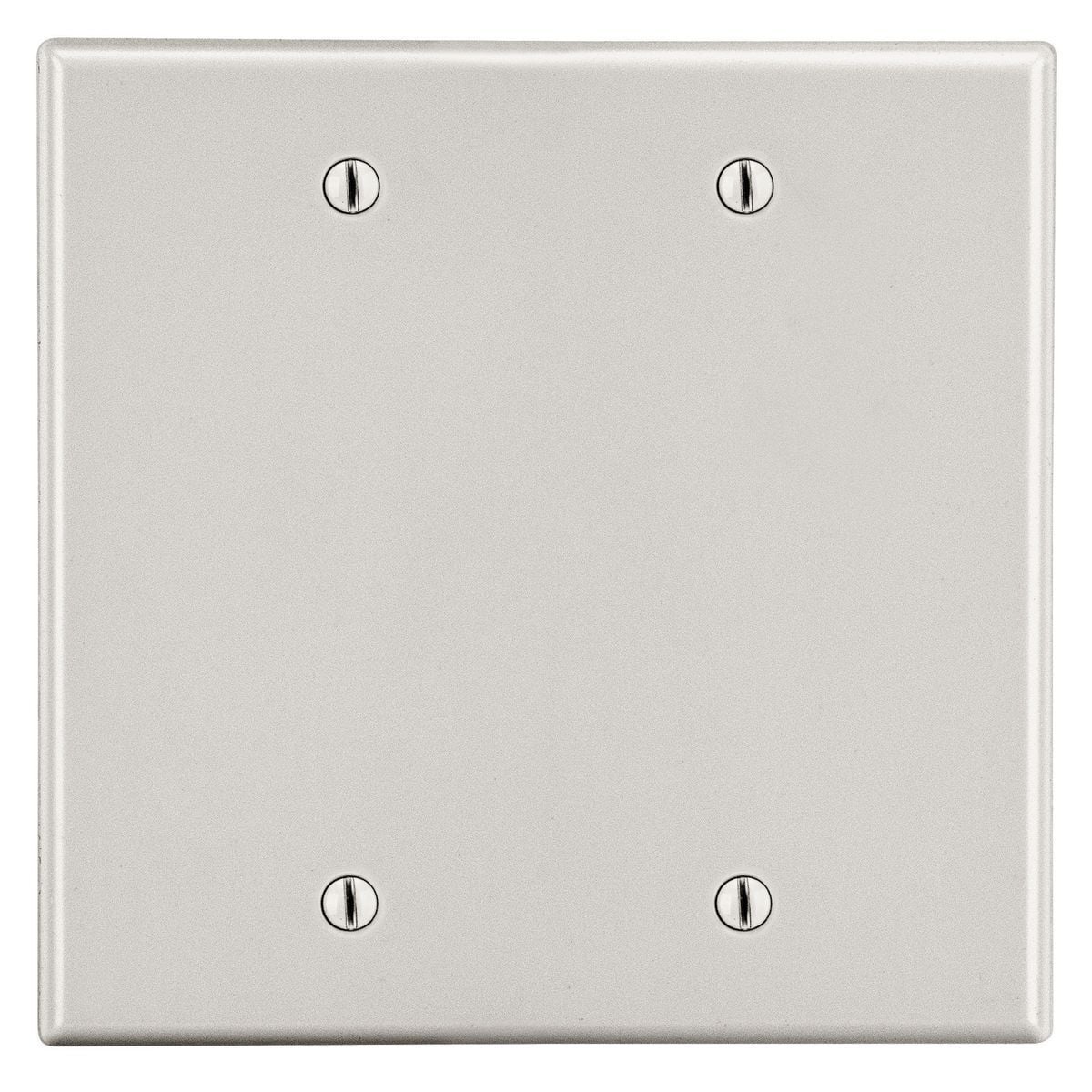 Wallplate, 2-Gang, 2 Box Mount Blank, Light Almond