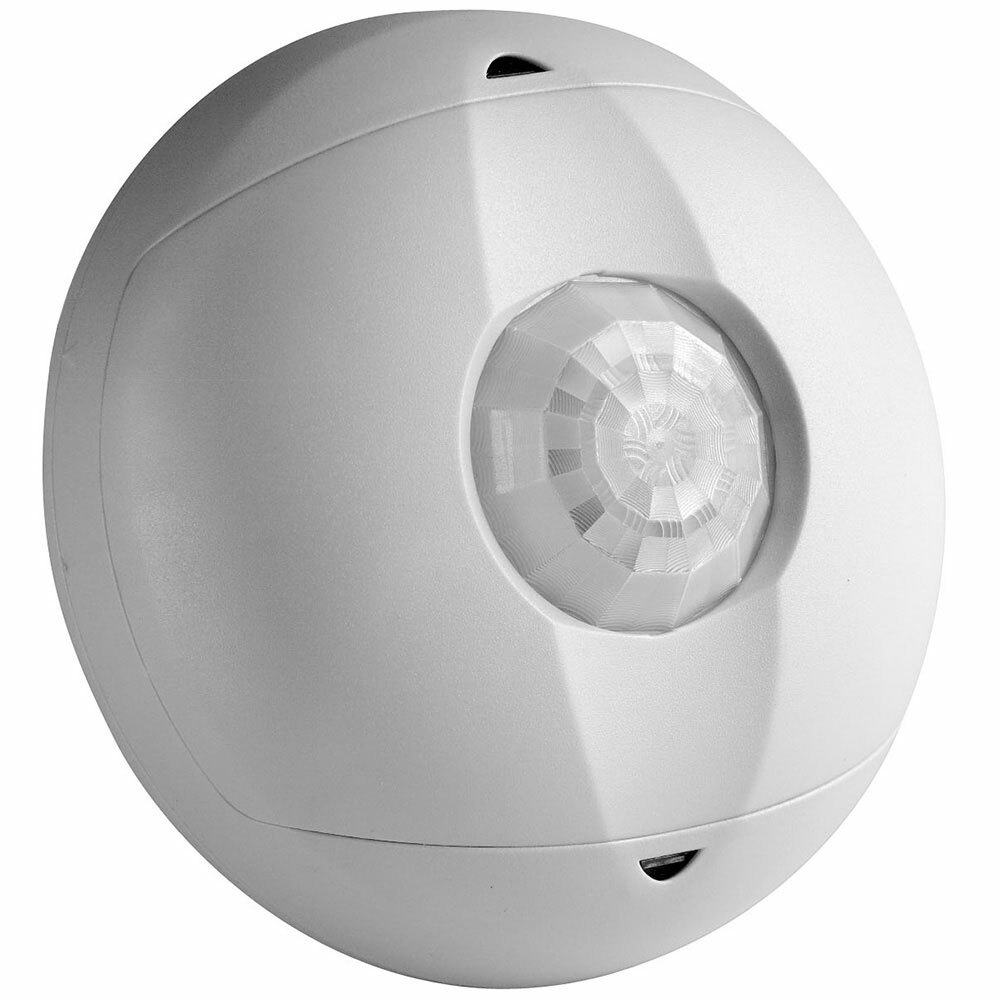  Low Voltage Occupancy Sensor, Ceiling Mounted, 1500 Sq Ft Coverage, PIR Only, White