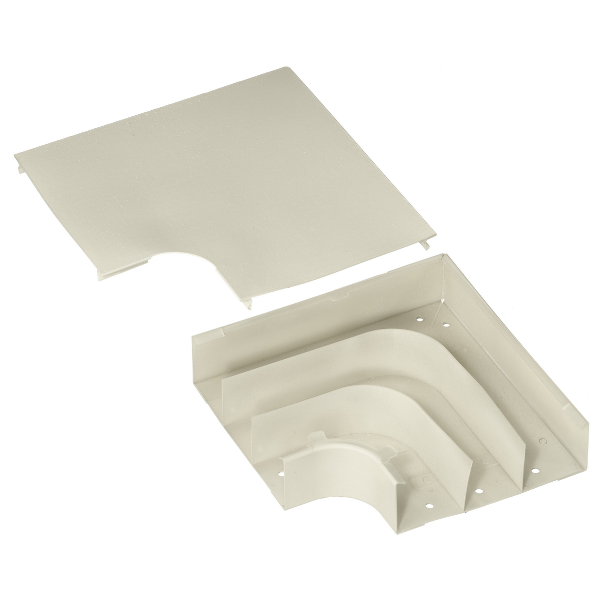 Metal Raceway Divided Large Radius Flat Elbow, HBL6750 Series