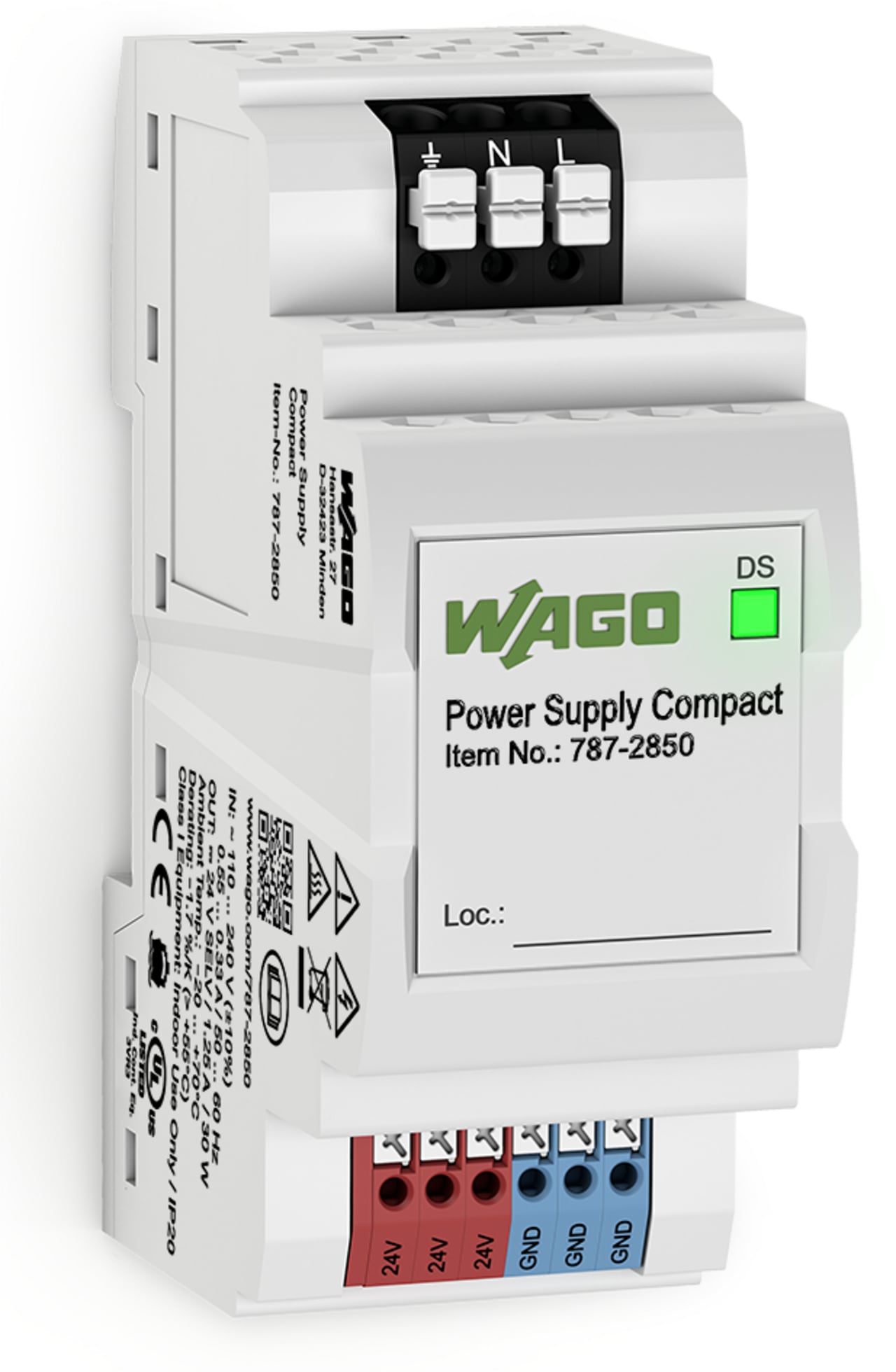 Power supply; Compact; 1-phase; 24 VDC output voltage; 1.25 A output current