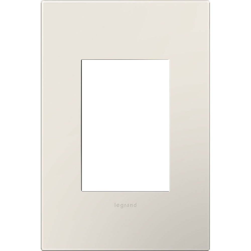 1-Gang 3-Module Wall Plate Satin Light Almond