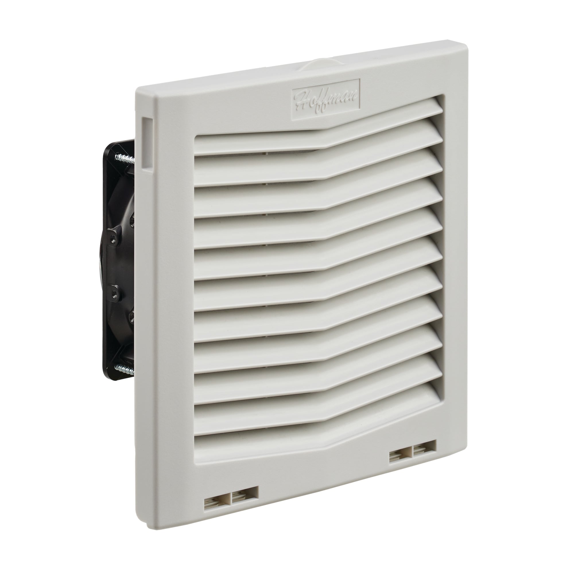 HF09 Side-Mount Filter Fan, 24V 33CFM, Lt Gray