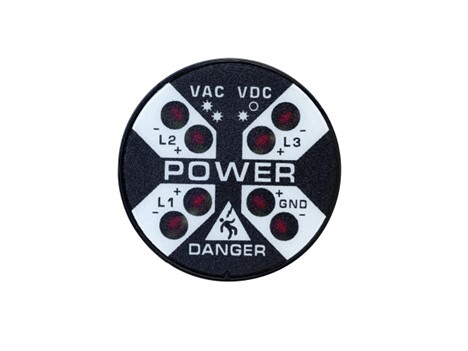 VOLTAGE INDICATOR WITH FLASHING LEDS