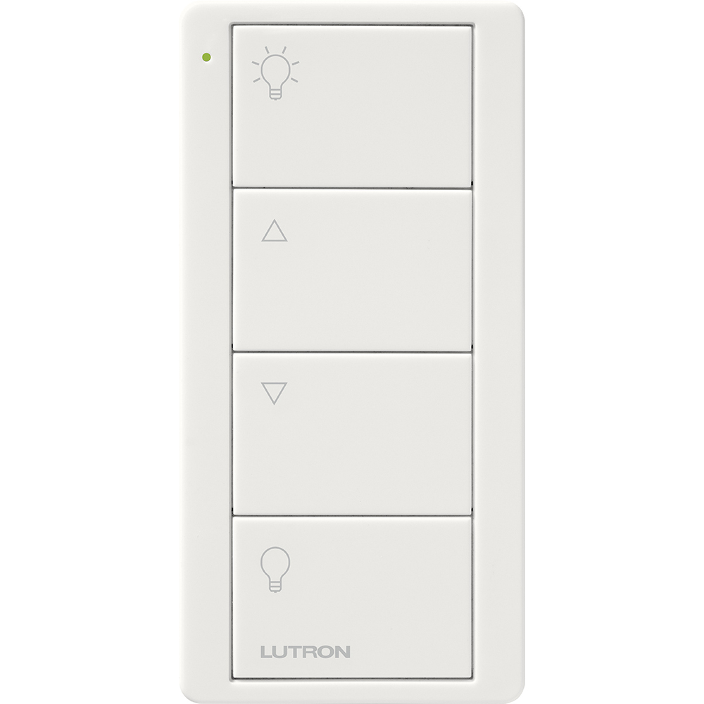 Pico Wireless Control PRO, 4-button, 434 MHz, zone control of lights, in white
