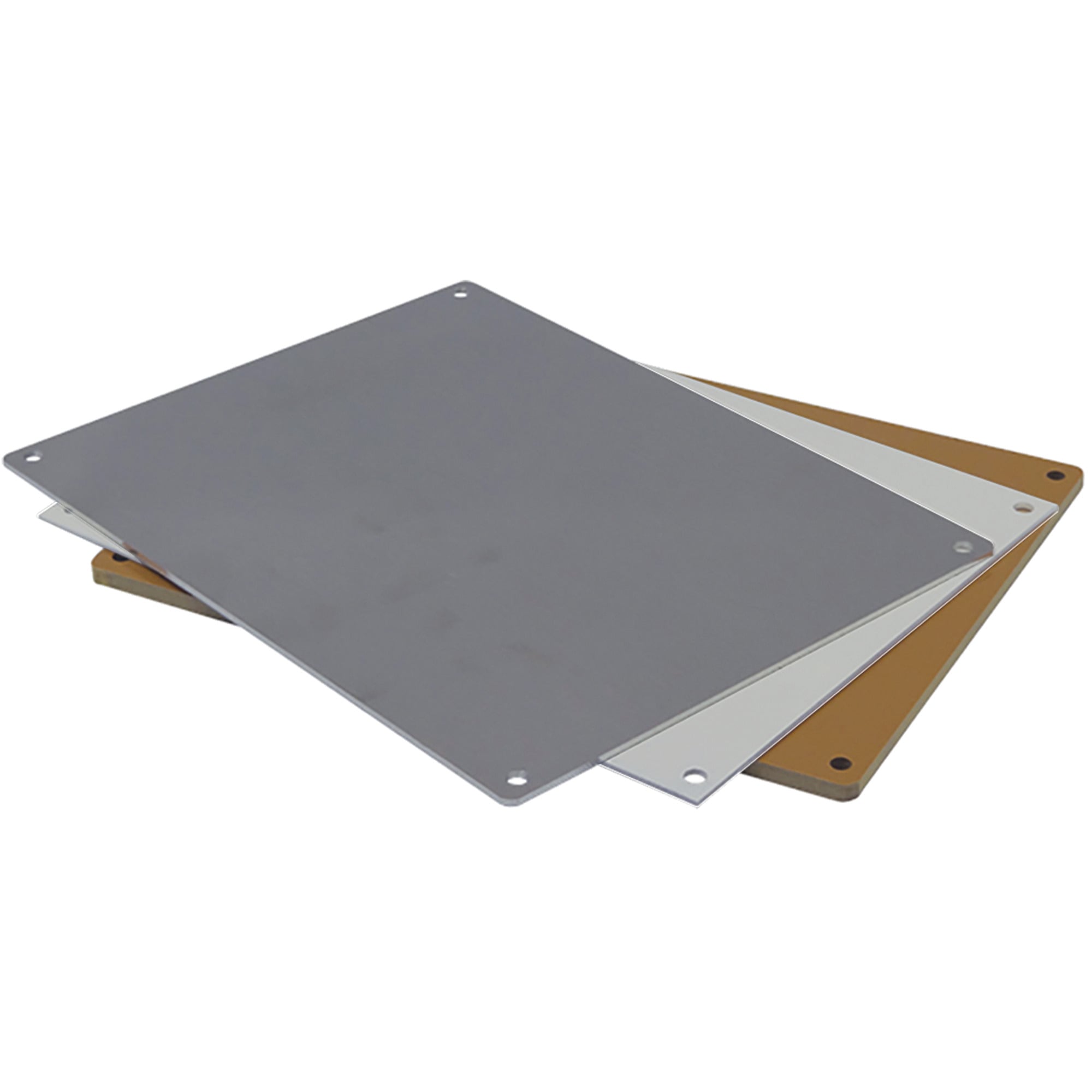 VJ Series Back Mounting Plate 10x8x.10 Light Gray Mild Steel
