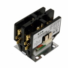 Eaton definite purpose contactor, Quick, 30A, 110-120 Vac, 50/60 Hz, Open with metal mounting plate, Compact, two-pole, 30A, Contactor, Two-pole, 40A, Binding head screw and quick connect terminals (side-by-side), Non-reversing