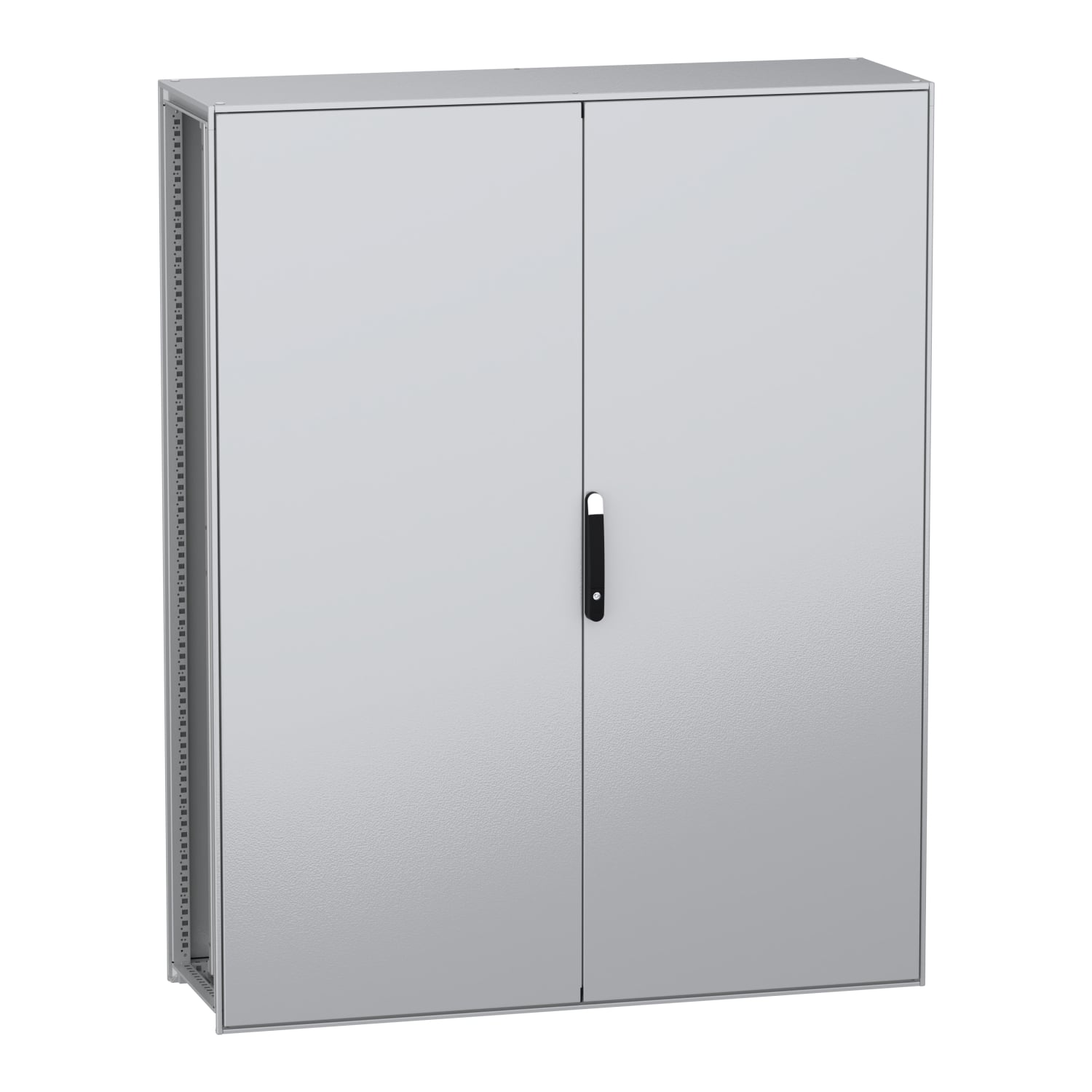 Floor standing modular electrical enclosure, PanelSeT SFN, decarbonized steel, plate, 2000x1600x500mm, 2 doors, IP55
