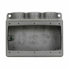 Eaton Crouse-Hinds series Condulet FS device box, Shallow, Feraloy iron alloy, Three-gang, S shape, 3/4"