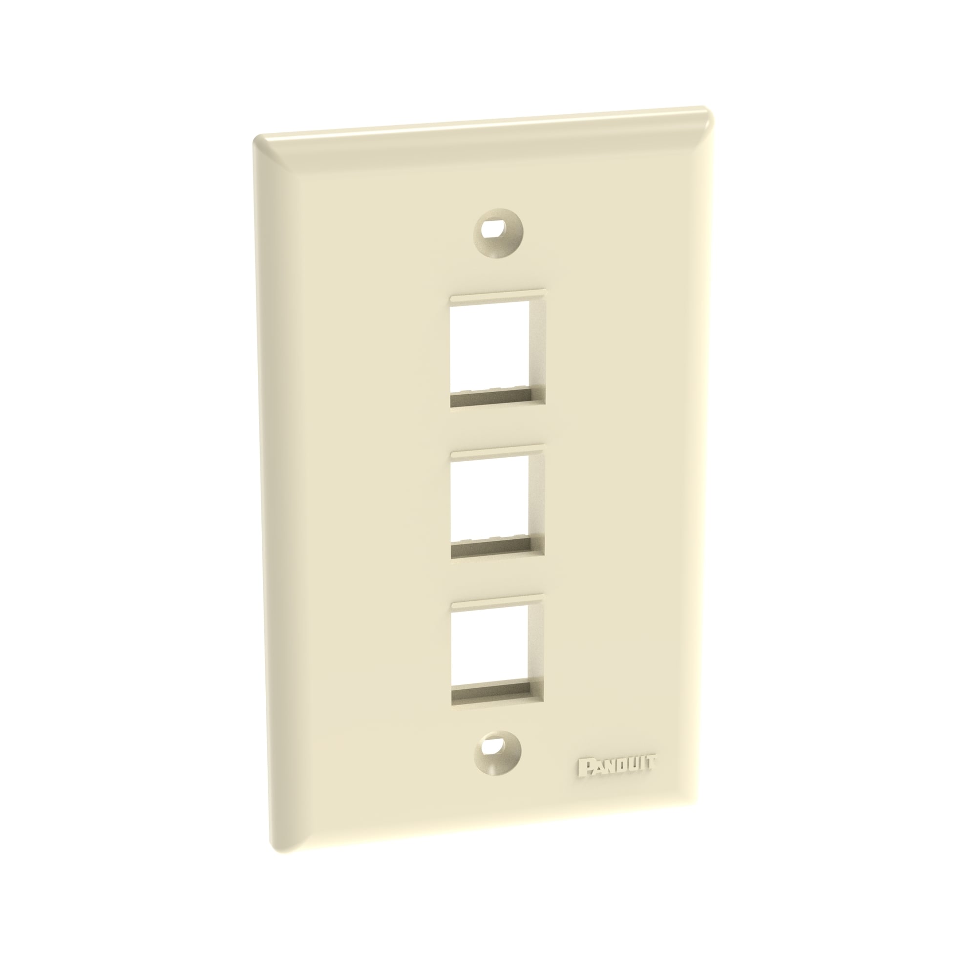 NK 3-port, single gang, flush mount vert