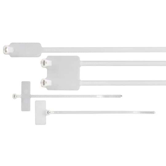 Cable Tie Natural All-Nylon Identification Tag 120lb 2x.75 1000 Per Bag