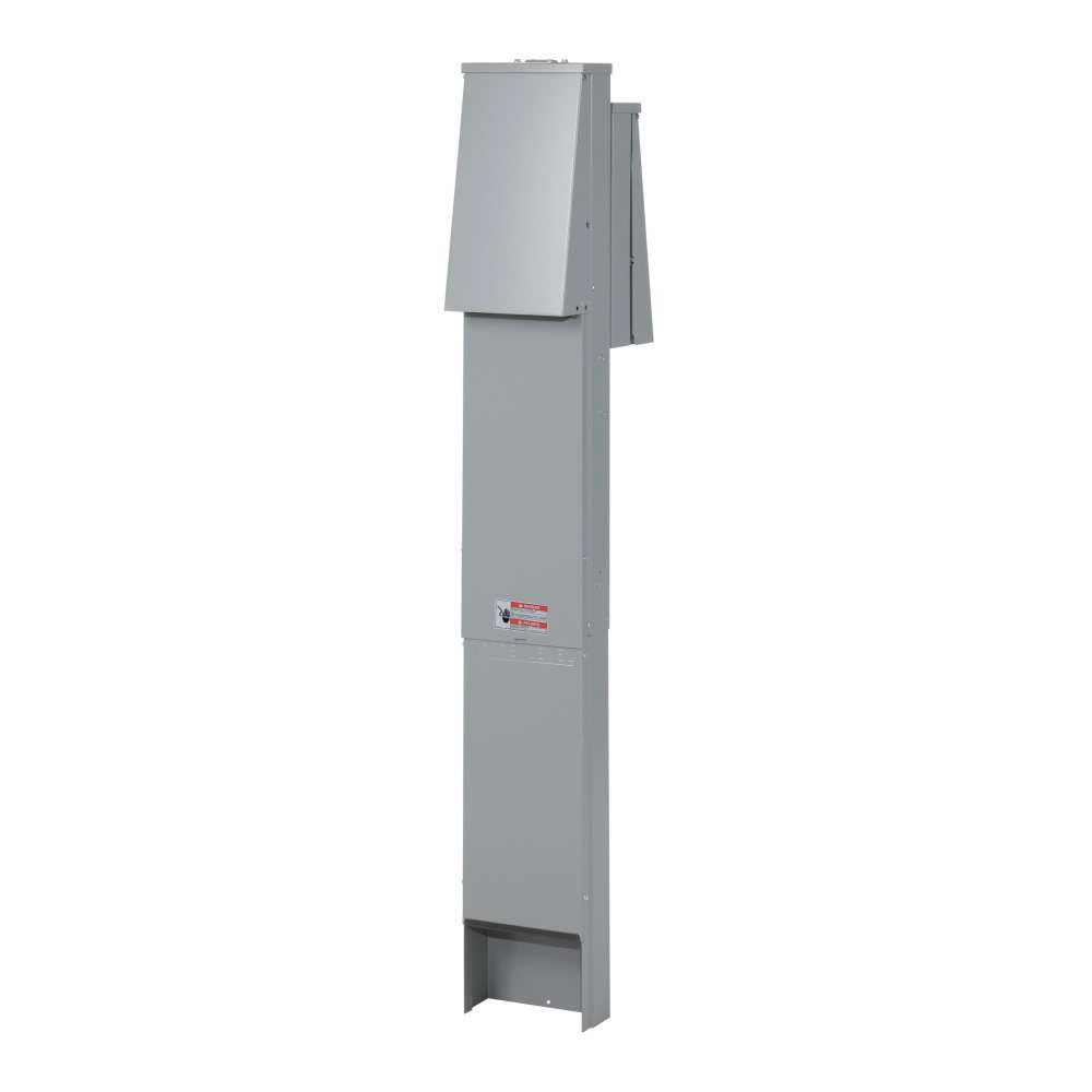 Eaton pedestal mount unmetered, Ped. ext. w/ lay-in ground lug, Unmetered, 50A, 20A, 30A, Non-GF, Non-GF, Non-GF, Top, Back-to-back pedestal, Circuits: 4, NEMA 14-50R, NEMA 5-20R2GFI, NEMA TT-30R, 4, 3, 3, 125/250V, 125V, 125V