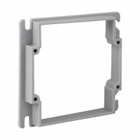 Eaton Crouse-Hinds series Square Device Cover, PVC, 1/2" raised, 5.8 cubic inch capacity