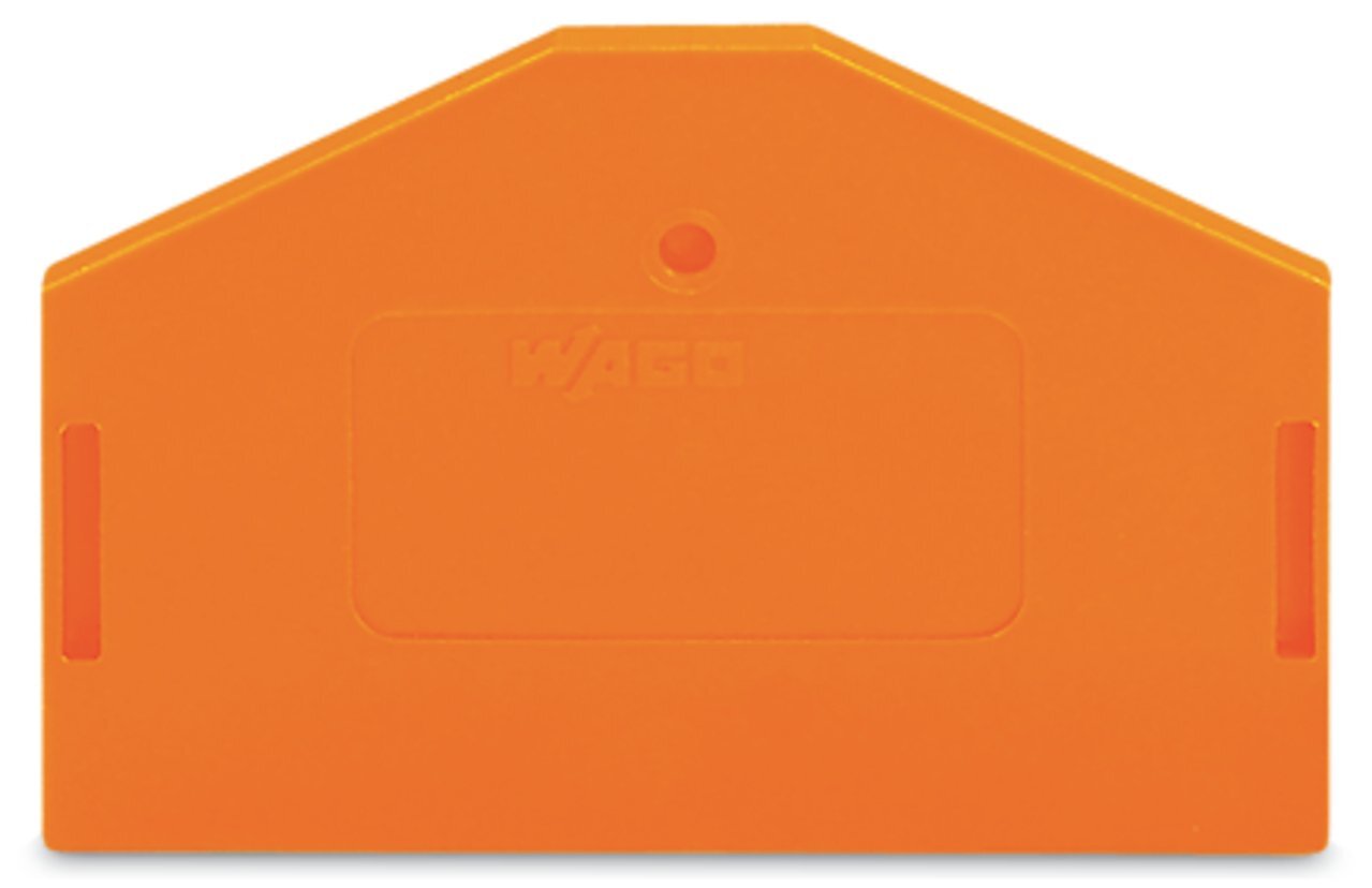 End and intermediate plate; 2.5 mm thick; orange