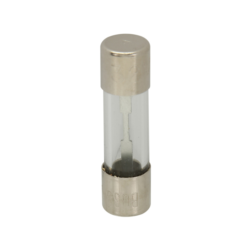 Eaton Bussmann series AGU fuse, Fast acting fuse, Appliances, consumer electronics, 40 A, Non-indicating, Ferrule end x ferrule end, Nickel-plated brass endcaps, Standard, 32 V