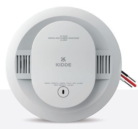 FireX Combination Smoke & Carbon Monoxide Alarm, Hardwired with 10-Year Backup Battery, 1 Pack