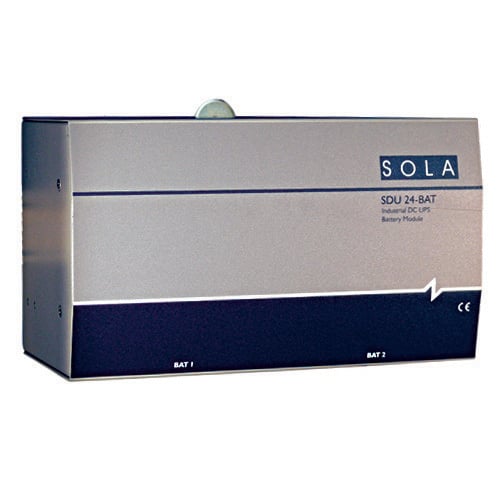 SDU Series Battery, 24 Vdc, DIN Rail/Panel Mount Battery Module (Cable Included)