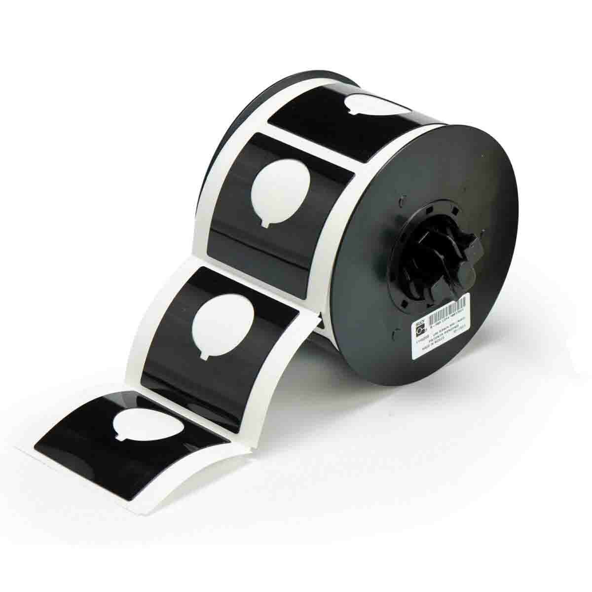 Label Polyester 2.4in x 2.4in BK 145/RL