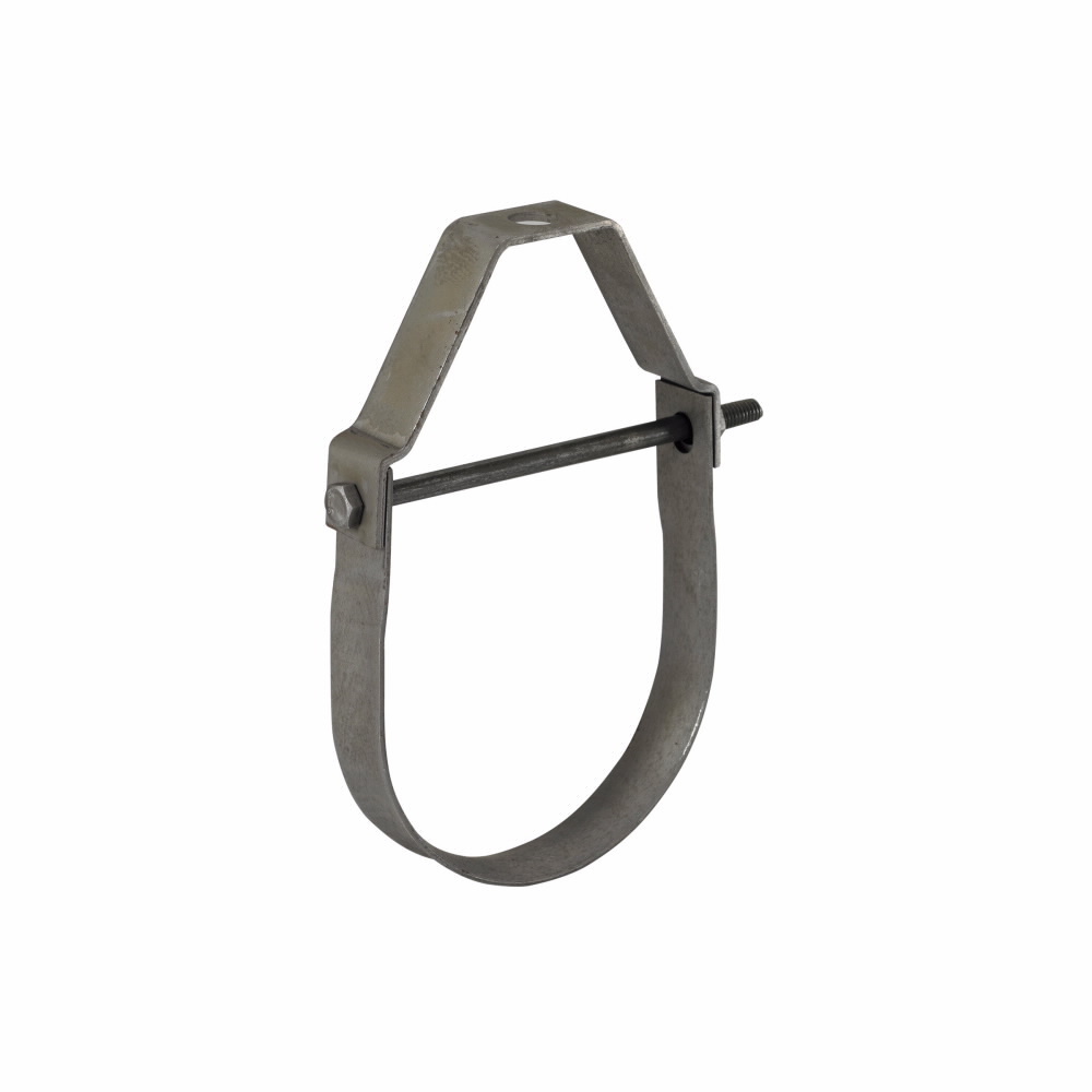 Eaton B-Line series light duty clevis hanger, 1" H x 6.4840" L x 4.8130" W, Steel, Yellow zinc chromate, 3" max pipe size