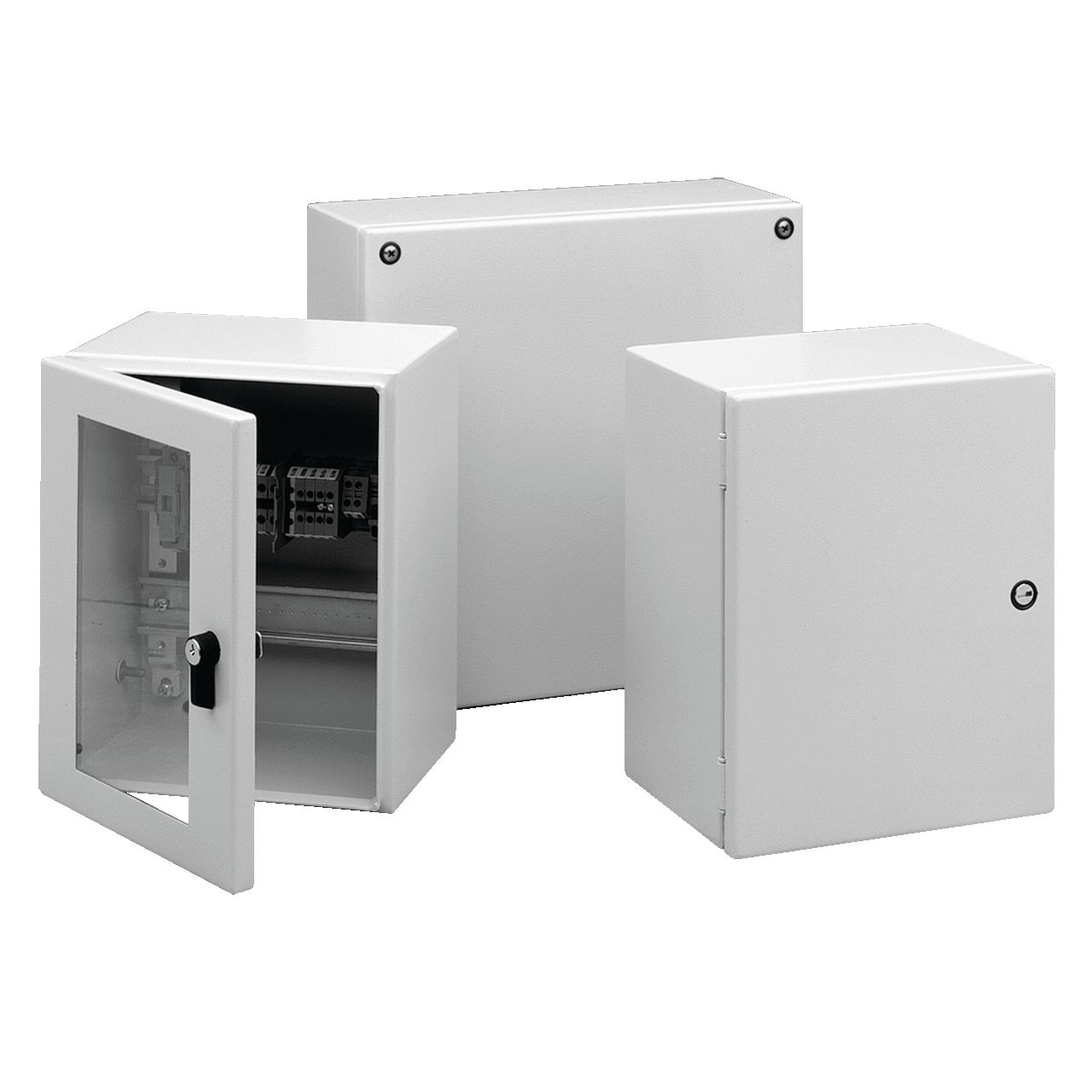 InLine Enclosure Hinge Cover Type 4, 300x250x150mm, Light Gray, Mild Steel