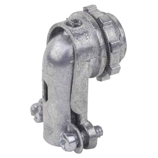 Connector, Non-Insulated 90 Degree Clamp-Type, Size 2 Inches, Clamping Range 1.51 Inch - 2.47 Inch, Length 6.05 Inches, Die Cast Zinc