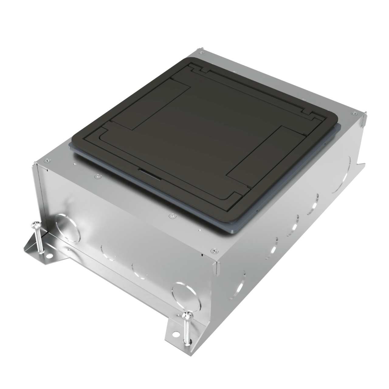RFBA 10-Gang Cover Floor Box, Rectangular, 5.5 Inch