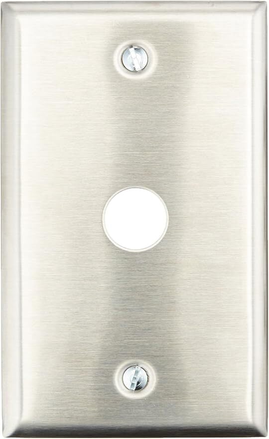 Push Button Mounting Plate, Siliver