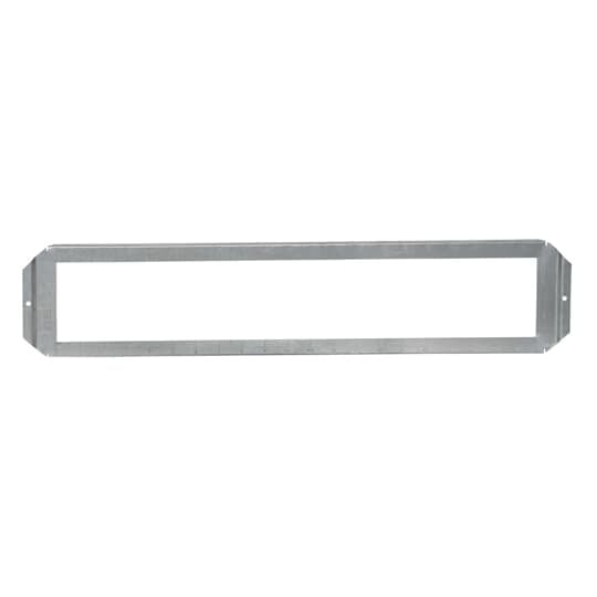 Horizontal Mounting Bracket, Length 24 Inches, Galvanized Steel, Stamped Rule on Bracket with 1/4 Inch, 1/2 Inch, and 1 Inch Markings, Bracket Accepts Three 4 Inch Square or Two 4-11/16 Inch Boxes, Deep or Shallow