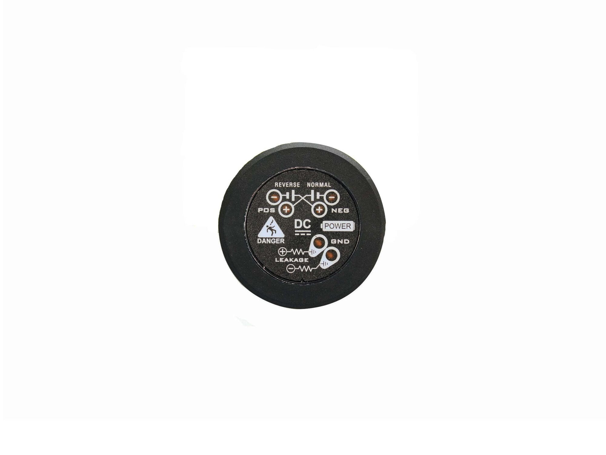 DC VOLTAGE INDICATOR WITH FLASHING LEDS WITH BEZEL MOUNT