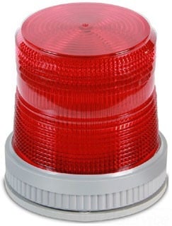 XTRA-Brite Multi-Mode Flashing Beacon, 120 VAC, LED Lamp, 3-3/4 in Dia, 3/4 in NPT Surface Mount, Red