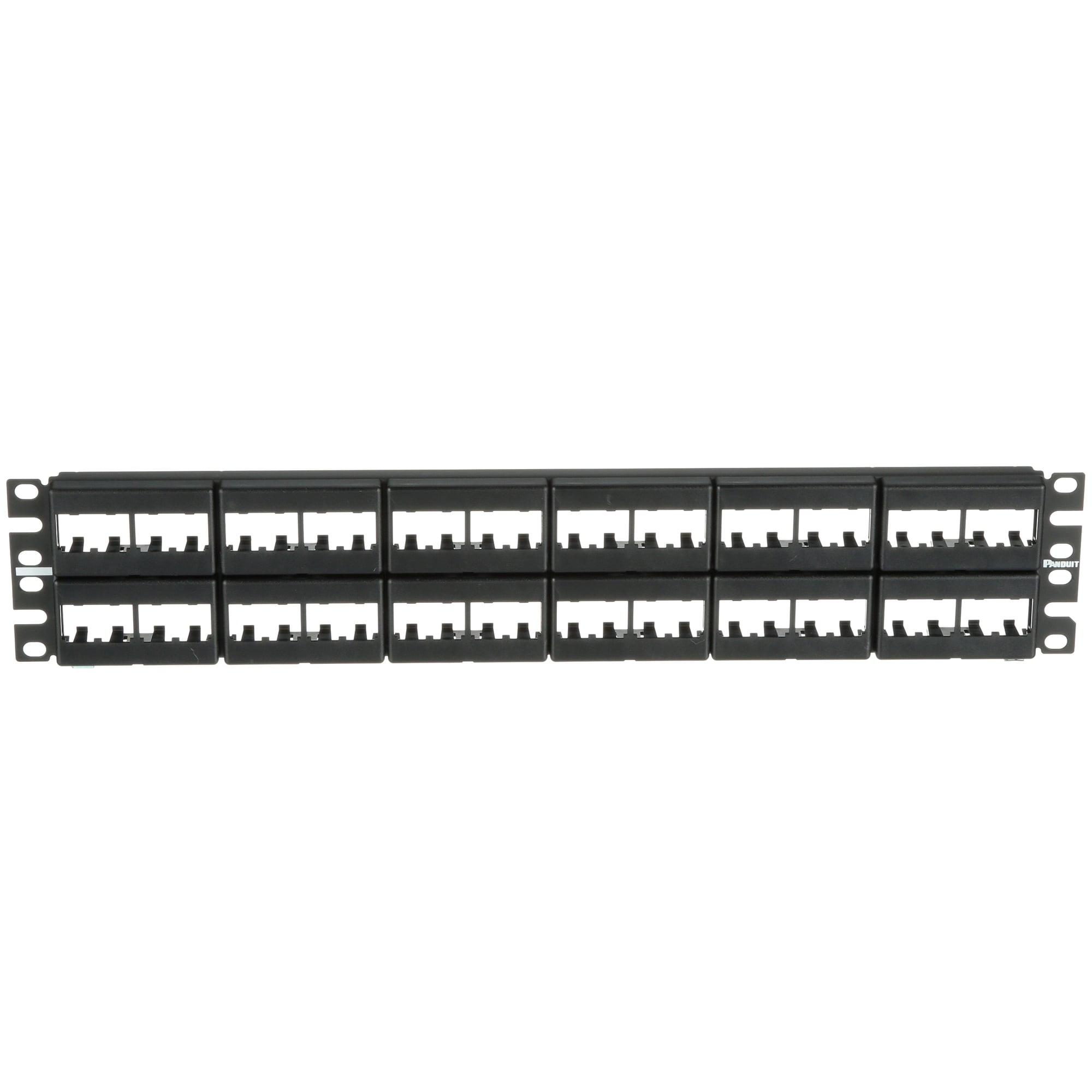 Patch Panel, 48 Port, Modular, Black    