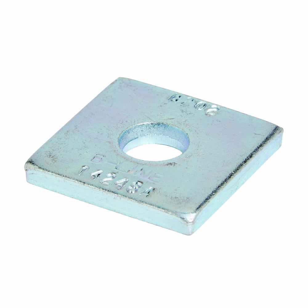 Eaton B-Line series square washer, 1.62" H x 1.62" L x 1.62" W, Steel, Stainless steel type 316, 3/8" bolt size, Square washer