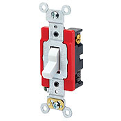 1223-2R 3-Way Self-Grounding AC Quiet Toggle Switch, 120/277 V AC, 20 A, 800 W, 1000 VA Power Rating