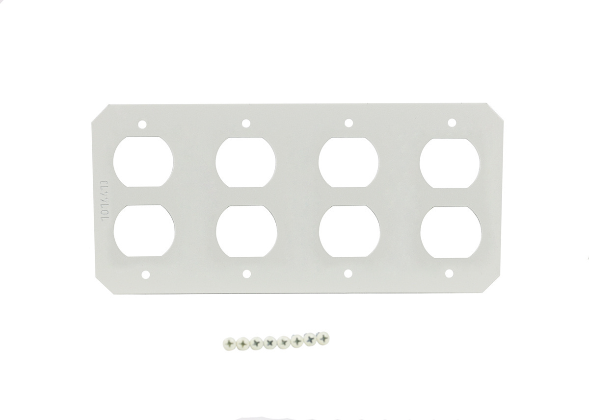 4-GANG DUPLEX PLATE