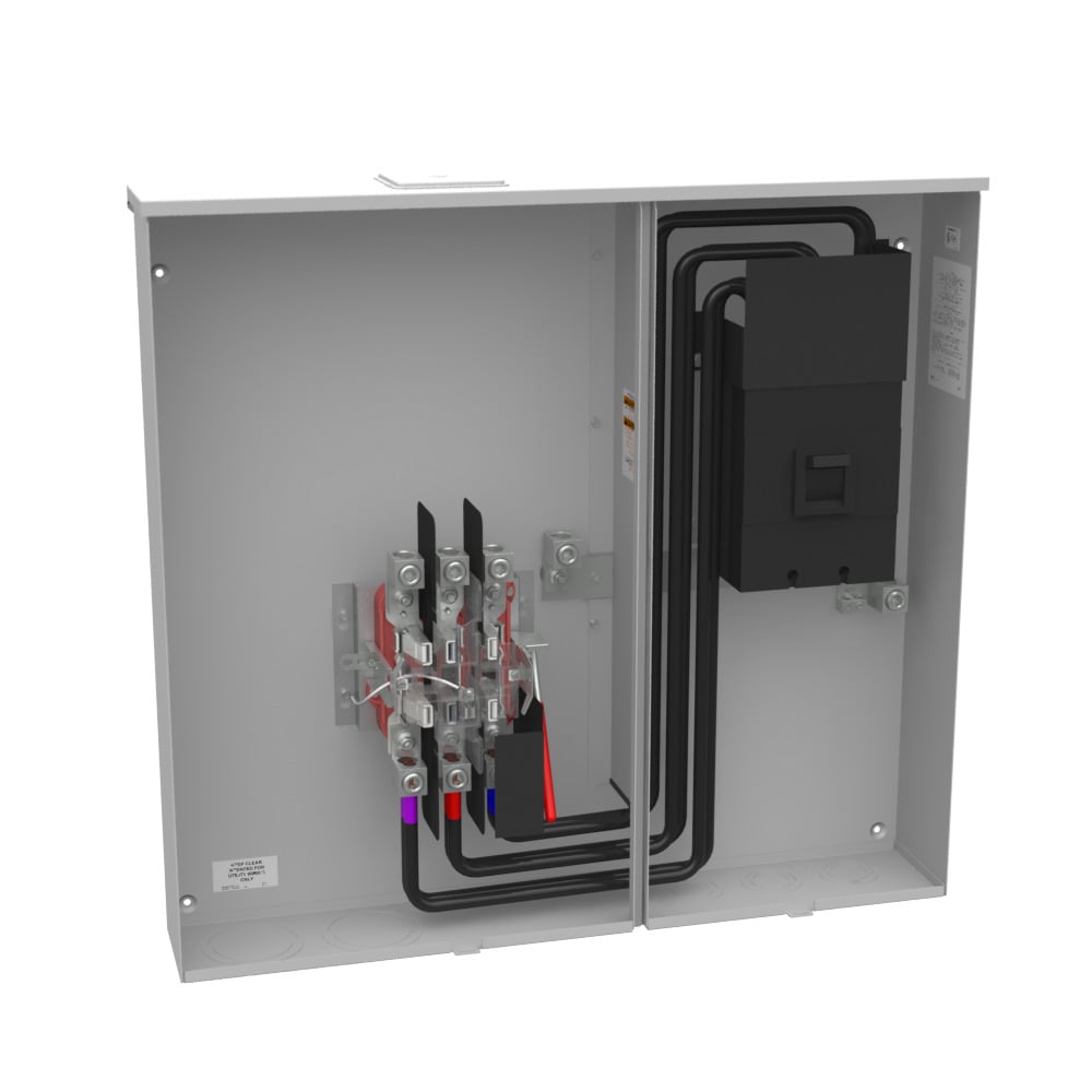 U6229-X-400-K7L 7 Term, Ringless, Large Closing Plate, 1-400 Amp, Main Breaker, Single Connector, Locking 4-600 kcmil